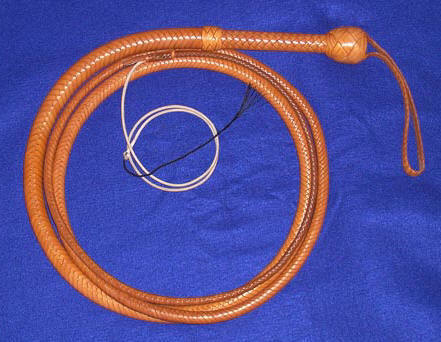 Indy Bullwhip, 10 Foot Natural Tan